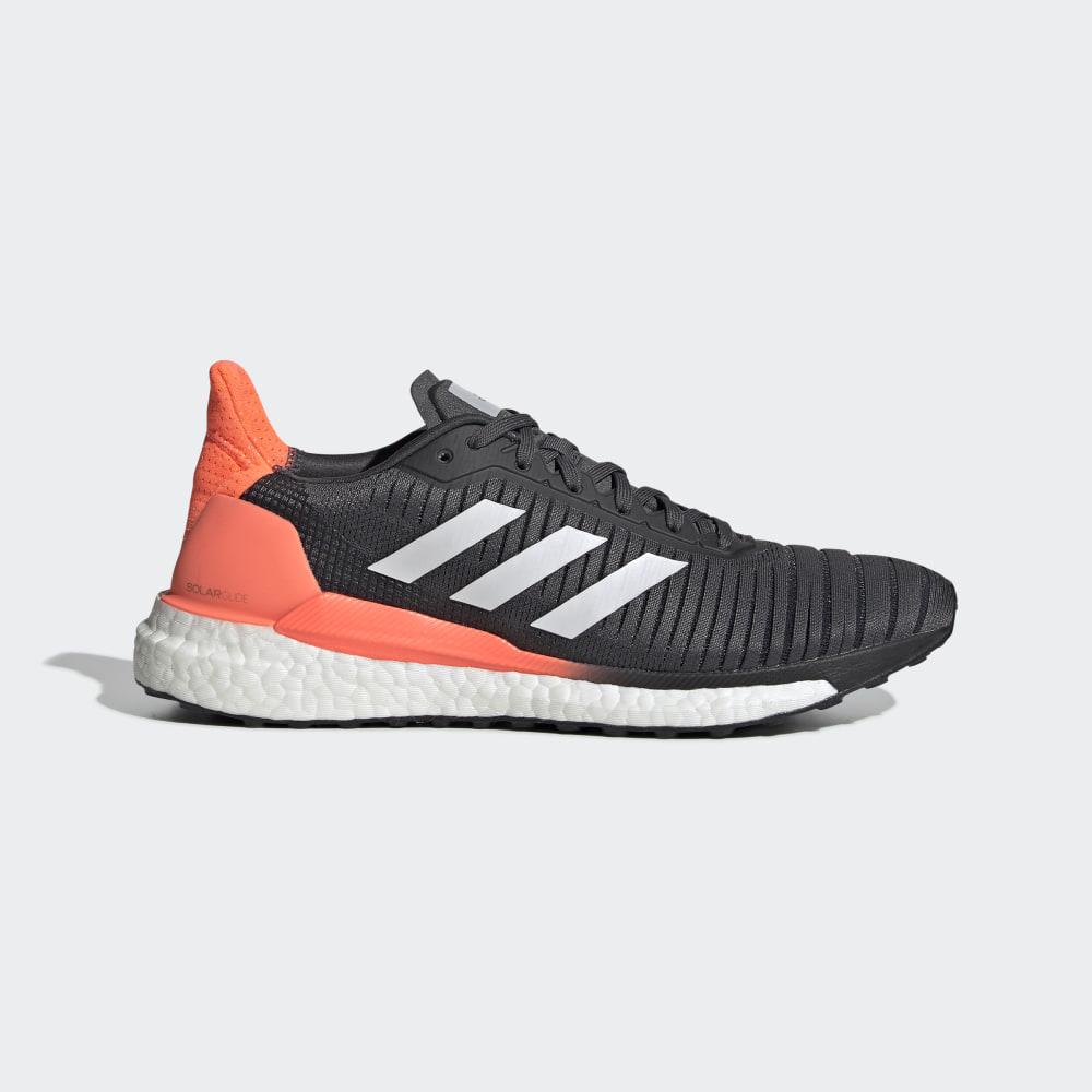 Bocanci Munte Adidas SolarGlide 19 Barbati Romania - Gri/Albi/Corai EE4297